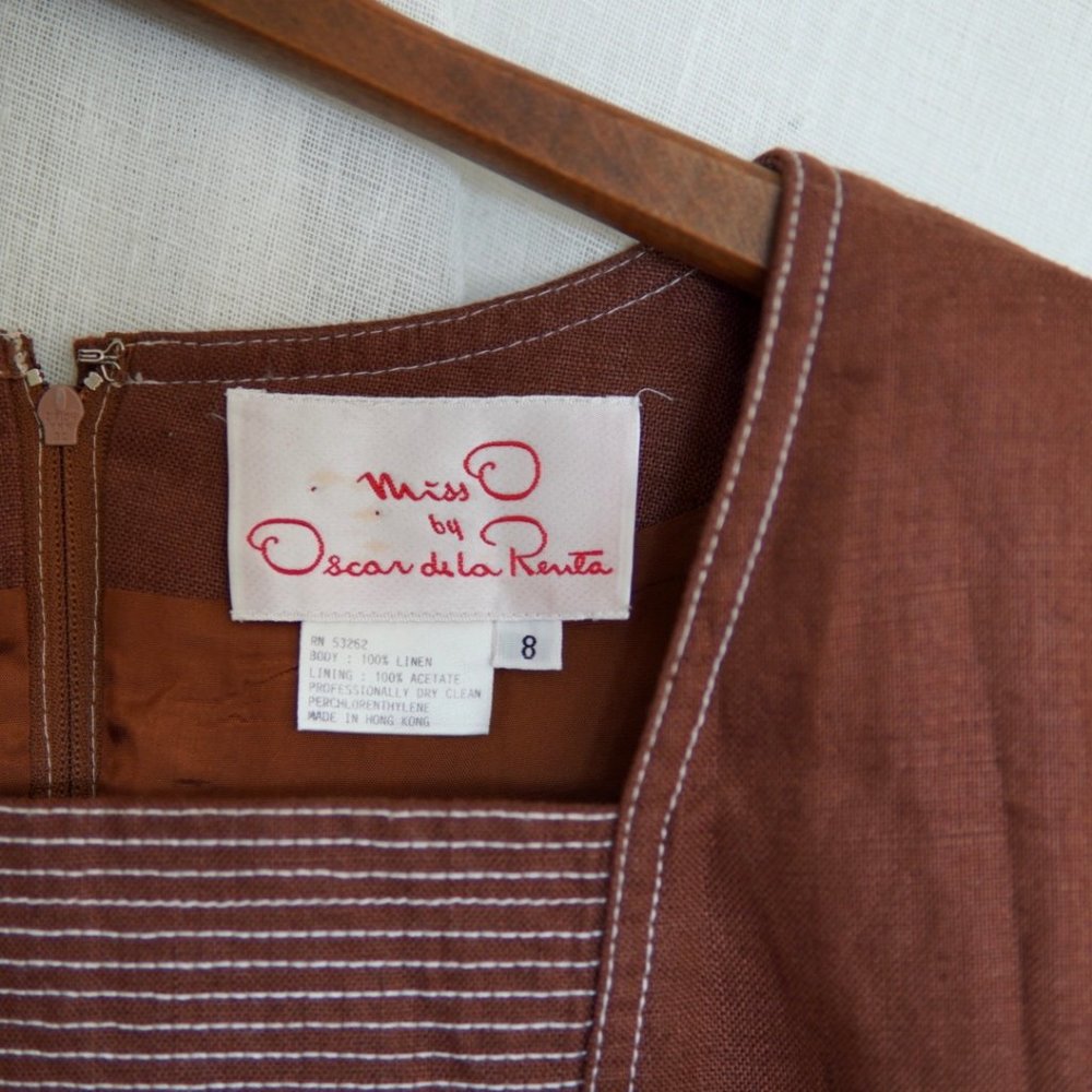 Vintage Oscar de la Renta Dress - Picture 5 of 12